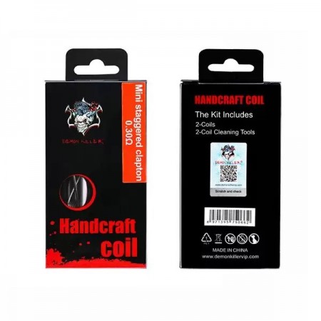 Handcraft coil - Mini staggered clapton 0.3ohm - DEMON KILLER
