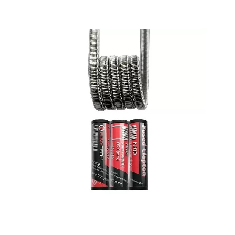Fused Clapton Ni80 - 0.50 ohm - (10pcs) - FUMYTECH
