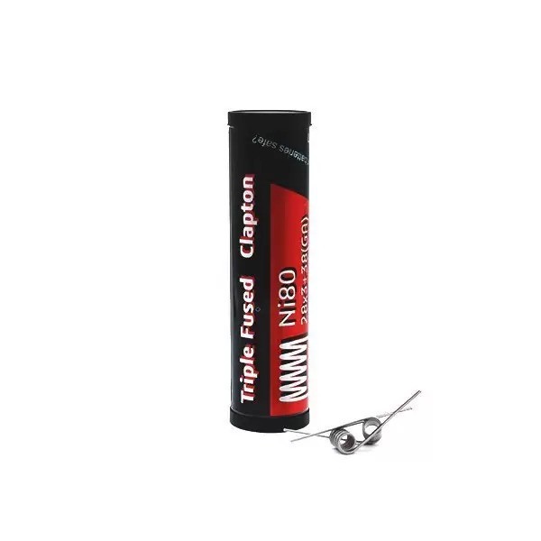 Triple Fused Clapton Ni80 - 0.30 ohm - (10pcs) - FUMYTECH